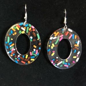 Cake Sprinkle Dangle Earrings